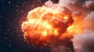 爆炸瞬间特效画面