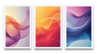 抽象动感色彩艺术装饰画