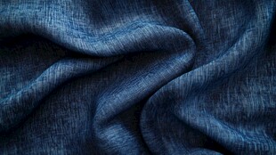 蓝色褶皱牛仔布料纹理