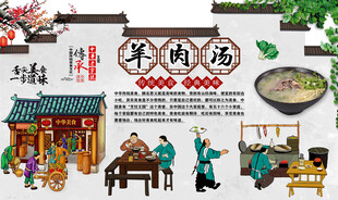 羊肉汤背景墙