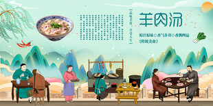 羊肉汤背景墙