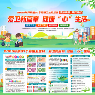 爱国卫生月宣传栏
