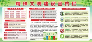 精神文明建设宣传栏
