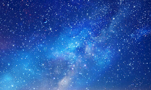 蓝色星空星云背景图