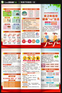 2025年爱国卫生月三折页