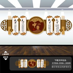 中医四季养生文化墙展板