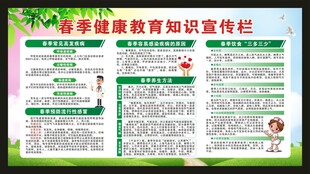 春季健康教育知识宣传栏