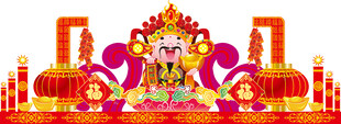 财神新年美陈