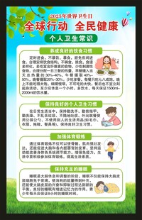 世界卫生日海报