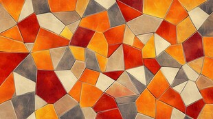 多彩几何马赛克图案