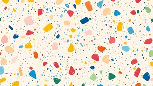 多彩水磨石图案背景纹理