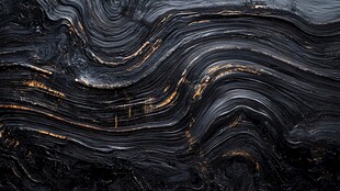 黑色流体纹理抽象背景图