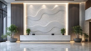 现代简约风格大厅接待区