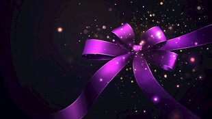 梦幻紫色蝴蝶结背景