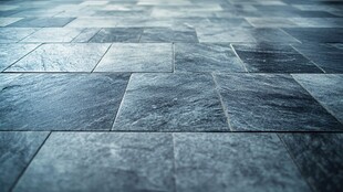 深灰纹理瓷砖地面特写