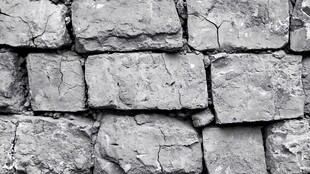 古老石墙纹理特写