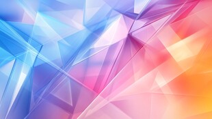 梦幻多彩几何抽象背景图