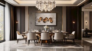 奢华大气现代风餐厅空间