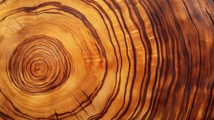 年轮纹理 木材的自然艺术美