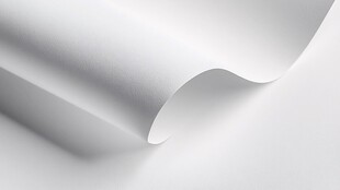卷曲的白色纸张特写