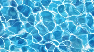 清澈蓝水波纹纹理背景