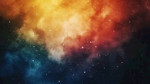 梦幻绚烂星云图景