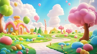 梦幻糖果主题童话世界