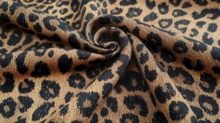 豹纹布料纹理特写