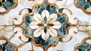 奢华大理石拼花瓷砖图案