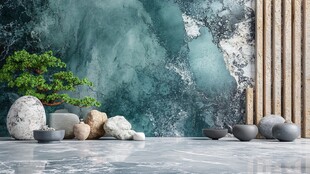 中式禅意室内景观陈设