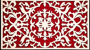 中式镂空雕花装饰图案