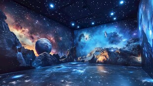 梦幻星空主题室内场景