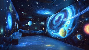 梦幻宇宙主题室内空间