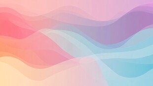 梦幻渐变波浪背景图案