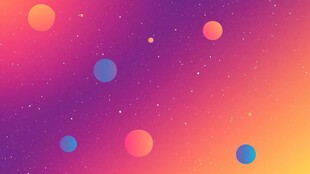 梦幻渐变星球背景图