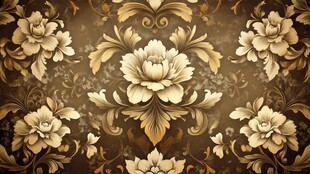 奢华复古花卉图案背景
