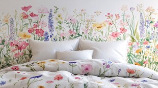 浪漫花卉风卧室温馨场景