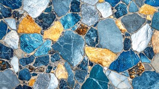 多彩碎拼石地面纹理