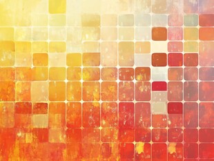 橙红色调马赛克背景图案
