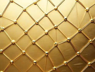 金色几何网格质感纹理