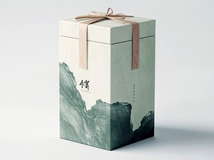 中式山水风礼盒包装设计
