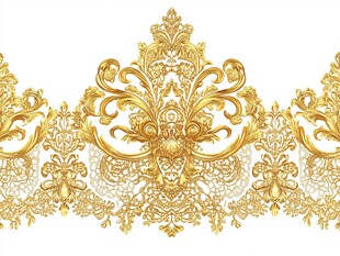 华丽金色欧式古典花纹装饰