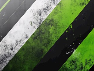 绿黑灰白条纹抽象背景图