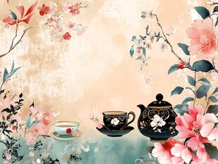 中式茶韵 繁花环绕的雅致
