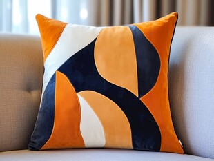 几何图案抱枕 沙发装饰亮点