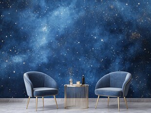 星空背景下的舒适座椅