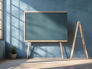 室内简约风格木质画板展示