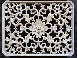 中式雕花镂空装饰板