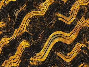 金色波浪纹理抽象艺术图案
