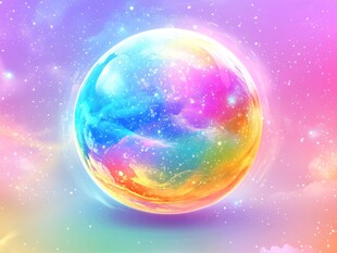 梦幻彩色星球 绚烂宇宙景象